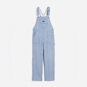H&M Divided Striped Dungarees XS Oversized Cotton Overalls